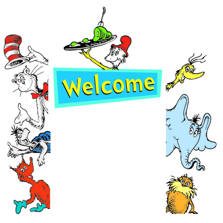 EUREKA Dr. Seuss Welcome Go-Arounds, 8 Pieces 842660